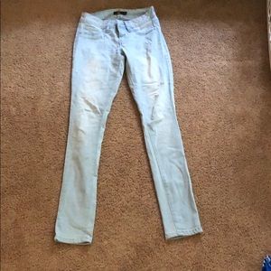 Juniors size 1 light blue skinny jeans
